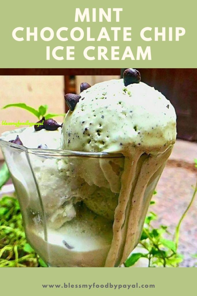 mint chocolate chip ice cream | eggless mint chocolate chip ice cream ...