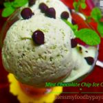 mint chocolate chip ice cream | eggless mint chocolate chip ice cream recipe