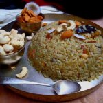 gur wale chawal (jaggery rice)