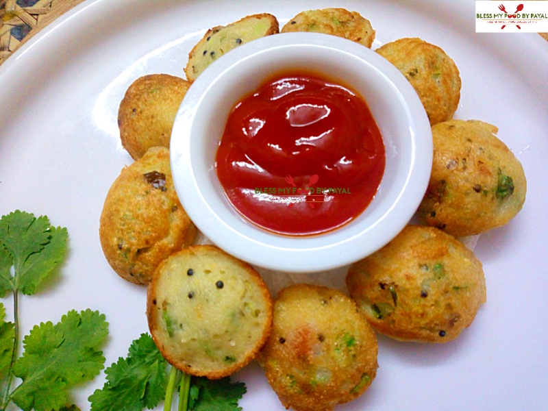 Instant Sooji Appe / Paniyaram with Vegetables - Blissful Bites by Tay