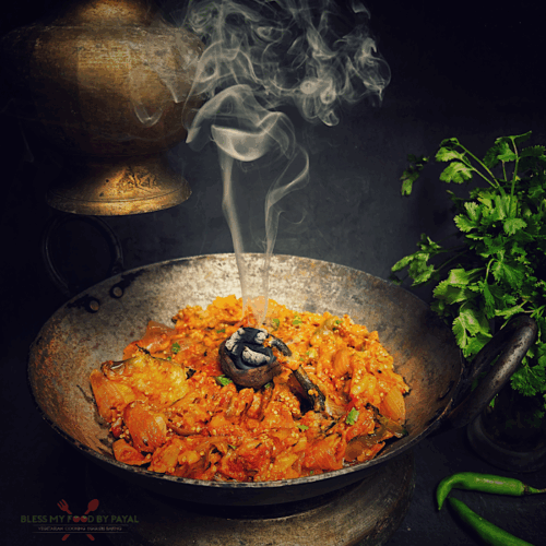 Smoked Baingan Bharta Recipe | Indian eggplant Curry | Baingan ka Bharta