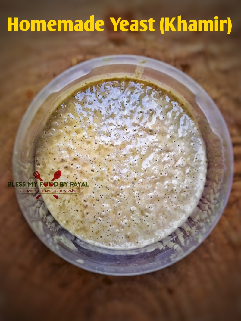 Homemade Yeast Recipe How To Make Yeast At Home Homemade Khameer Recipe Bless My Food By Payal