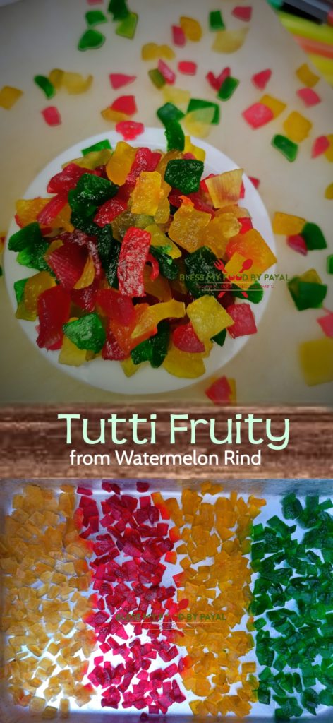 Tutti fruity recipe | how to make tutti fruity recipe with watermelon ...