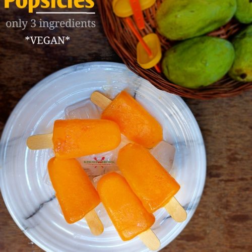 Mango popsicles recipe | mango candy recipe | 3 ingredients mango popsicles