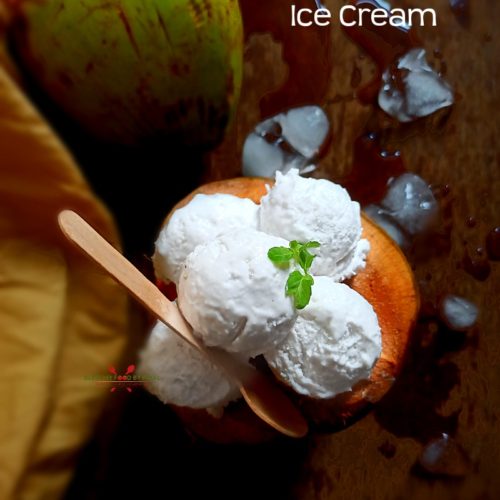 Vegan tender coconut ice cream