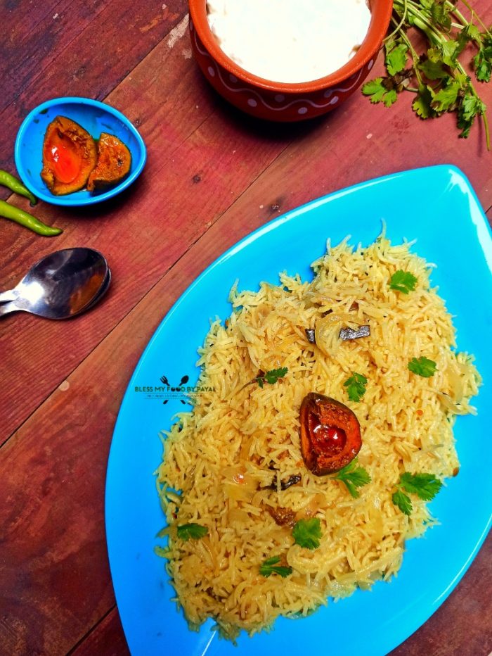 Achari pulao recipe | pickle rice recipe | bless my food by payal