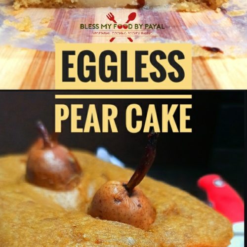 eggless pear cake recipe