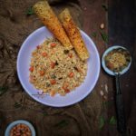 South Indian peanut rice | Peanut rice | groundnut masala rice