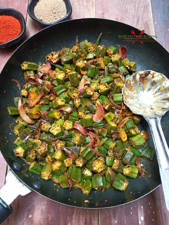 Okra Stir Fry Indian Stir Fried Okra Bhindi Masala Recipe