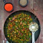 Okra stir fry indian recipe – bhindi masala recipe