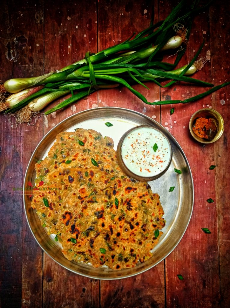 Hare Pyaz Ka Paratha Recipe | Spring Onion Paratha Recipe