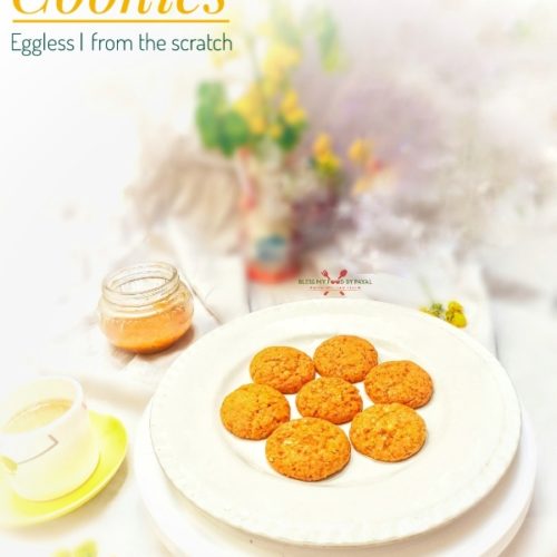 Eggless Butterscotch Cookies from scratch