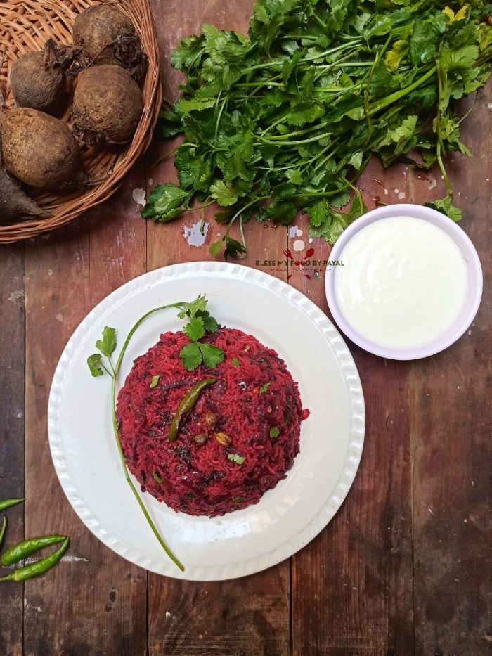 beetroot rice with leftover rice