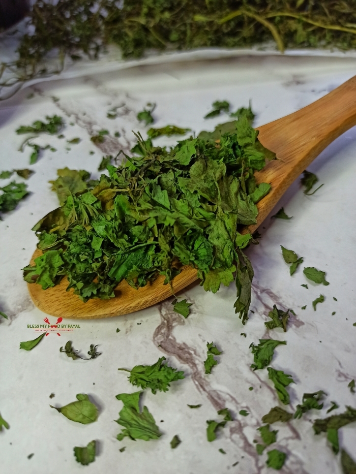 how to air fry coriander leaves