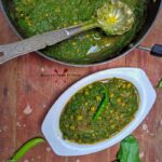 Indian Spinach and peas recipe