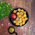 Suji Besan cutlets in air Fryer | Suji Besan Balls