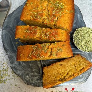 Eggless Fennel seeds cake recipe | eggless sounf cake recipe