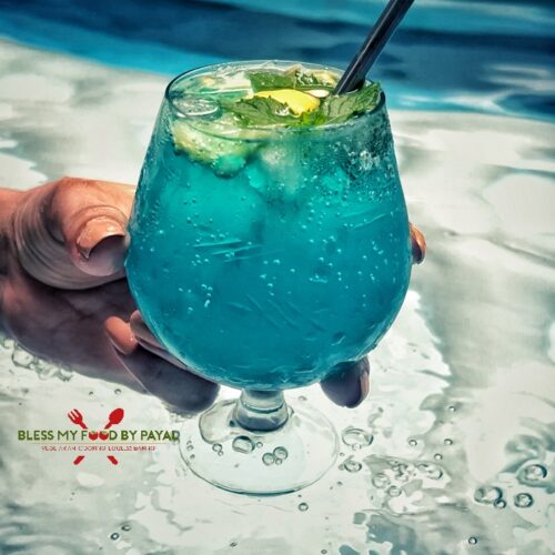 Blue Lagoon Mocktail recipe | Blue Curacao lemonade recipe