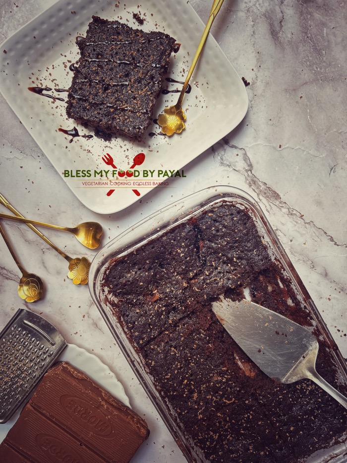 Eggless Chocolate Dump Cake Recipe