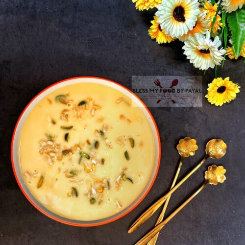 Dry Fruit Custard recipe | Plain Custard Recipe