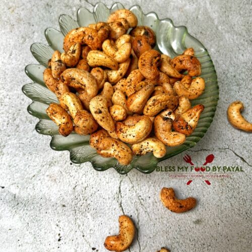 Air fryer roasted masala cashews