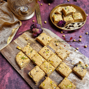 Roasted Chana Barfi barfi