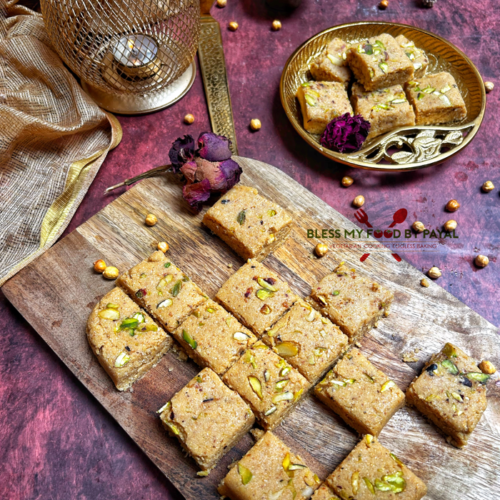 Roasted Chana Barfi