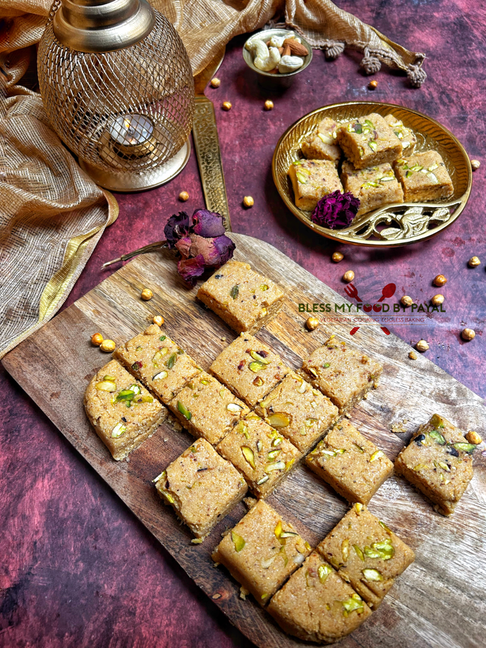 Roasted Chana Barfi