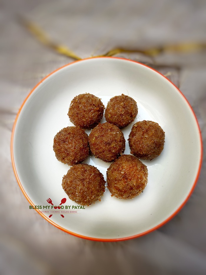 Ghee residue coconut ladoo