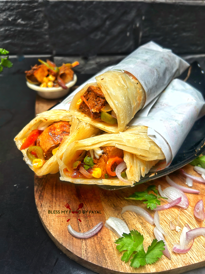 Tofu Kathi Rolls Recipe