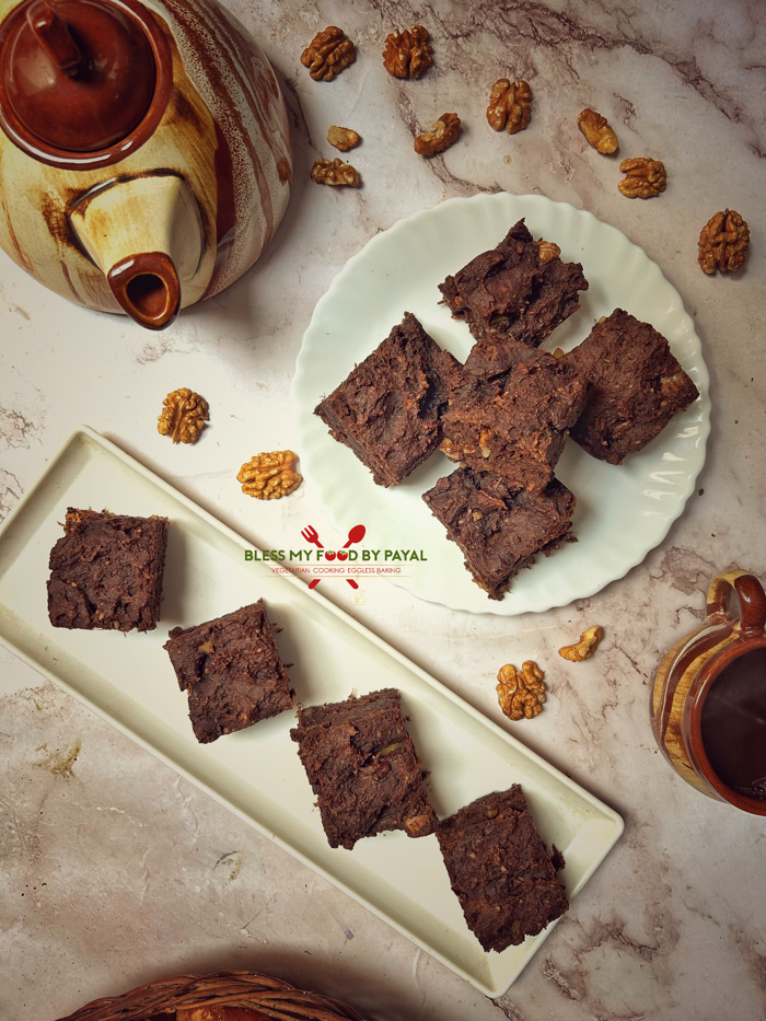 Healthy Vegan Brownies made with Sweet Potatoes