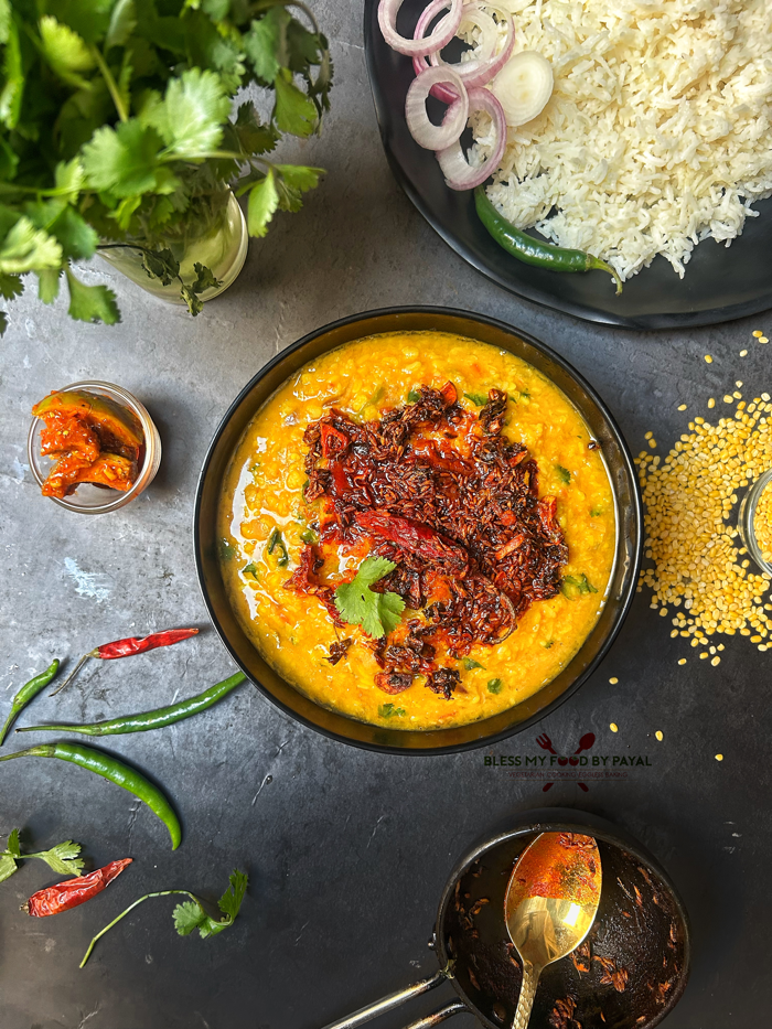 Moong Dal Tadka Recipe without pressure cooker