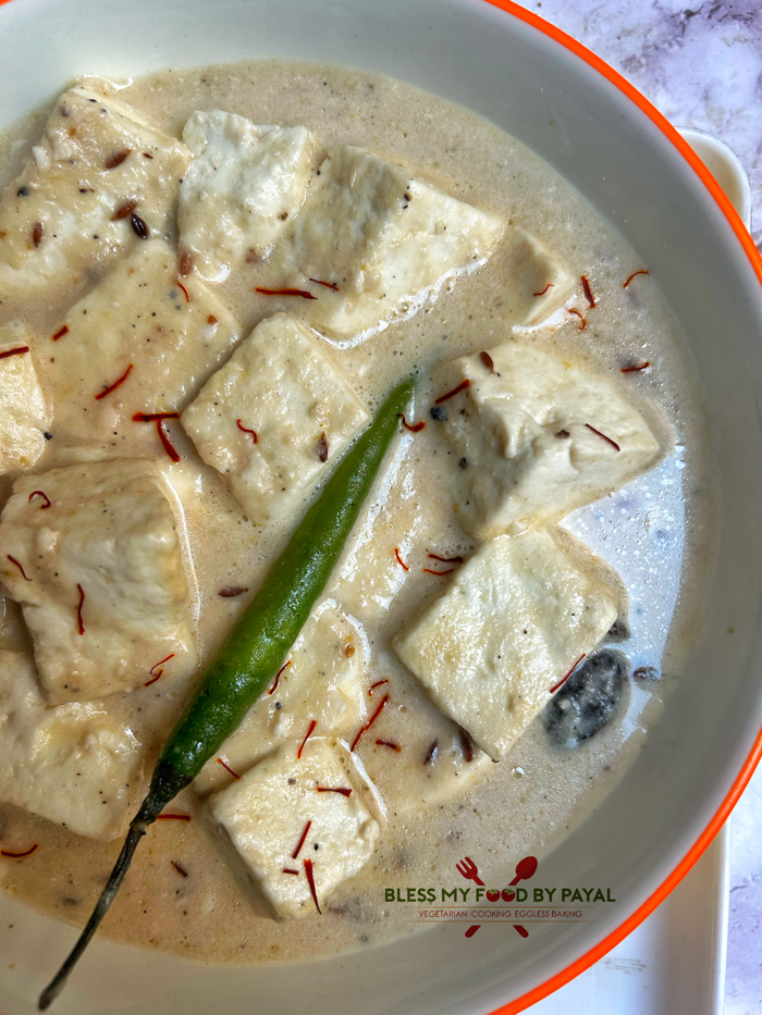 Mughlai Shahi Paneer Korma Recipe