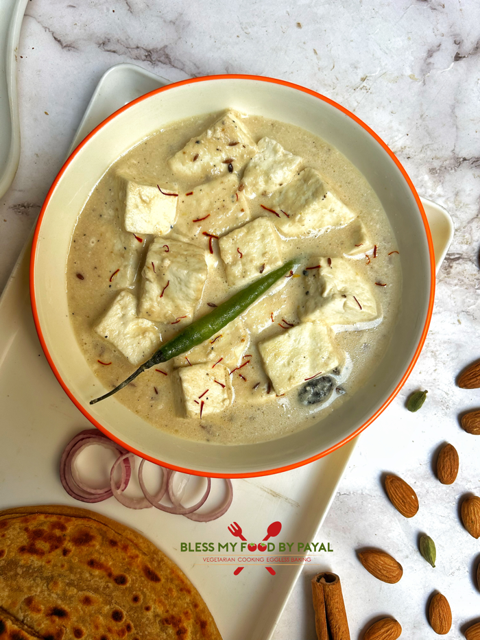 Mughlai Shahi Paneer Korma Recipe