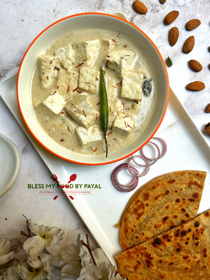 Mughlai Shahi Paneer Korma Recipe