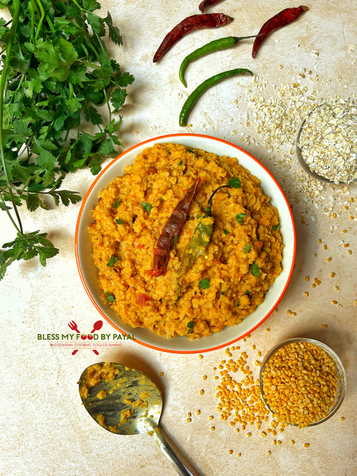 Oats Khichdi Recipe With Yellow Moong Dal