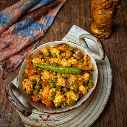 Matar Paneer Bhurji Recipe
