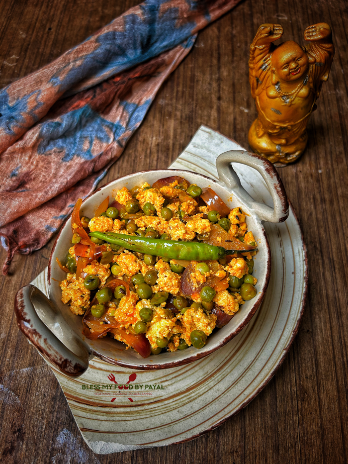 Matar Paneer Bhurji Recipe