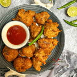 Besan and Rava Bhajiya Recipe | Suji aur Besan ke Pakode recipe