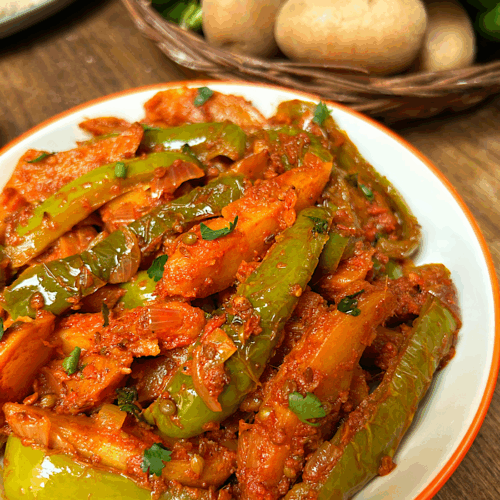 Dhaba Style Aloo Shimla Mirch ki Sabji