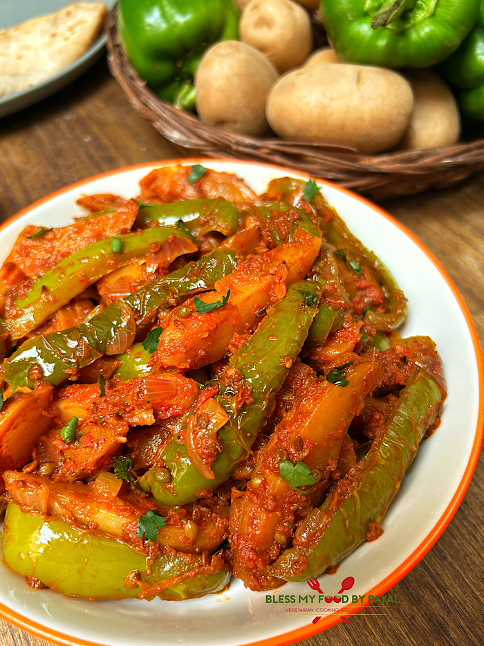 Dhaba Style Aloo Shimla Mirch ki Sabji