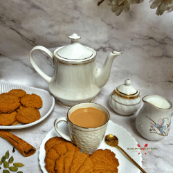 Doodh Patti Cookies | Milk Tea Biscuits Recipe