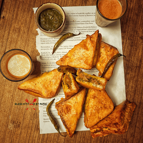 Stuffed Bread pakoda in air fryer