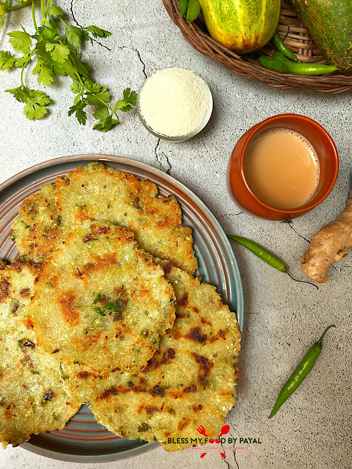 Konkani Taushya Rava Bhakri Recipe | Cucumber Semolina Roti