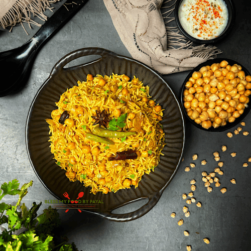 Kabuli Chana Pulao without pressure cooker