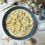 Vegan White Sauce Pasta with cauliflower