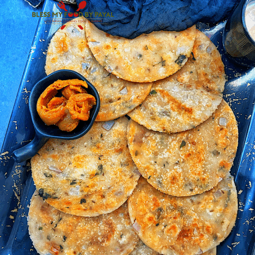 Rice flour masala paratha