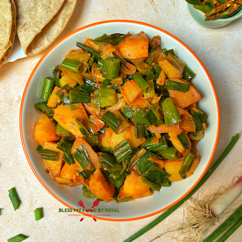 Hare Pyaz ki Sabzi Recipe | Spring Onion Sabzi