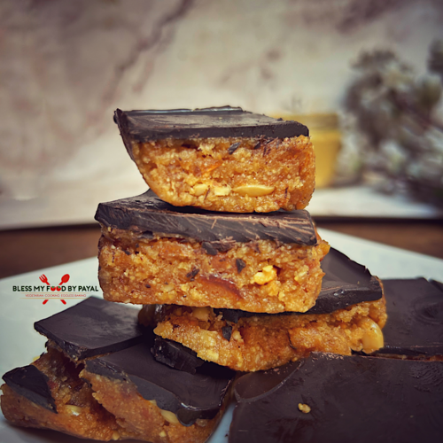 Vegan No Bake Peanut Butter Oats Dates Bars