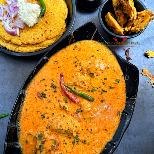 Makki ke Atte Ki Kadhi with Buttermilk Recipe | Rajasthani Style Makki ke Atte Ki Kadhi Using Chaas